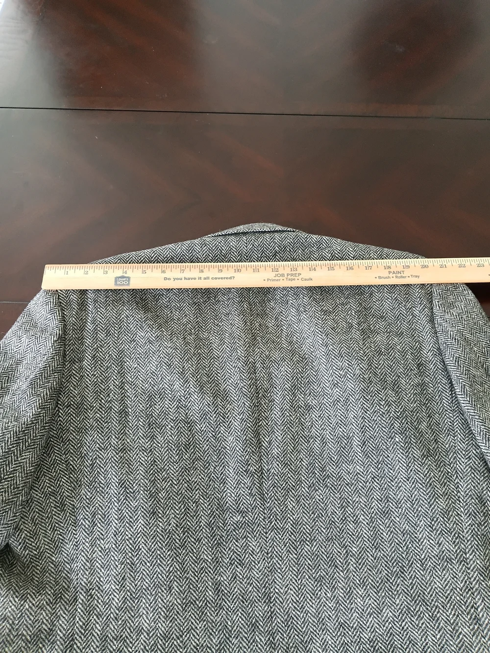 Robert Stock Men's Gray Herringbone Wool Sport Coat Blazer Size 44L